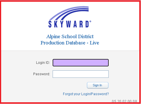 Skyward Alpine Login