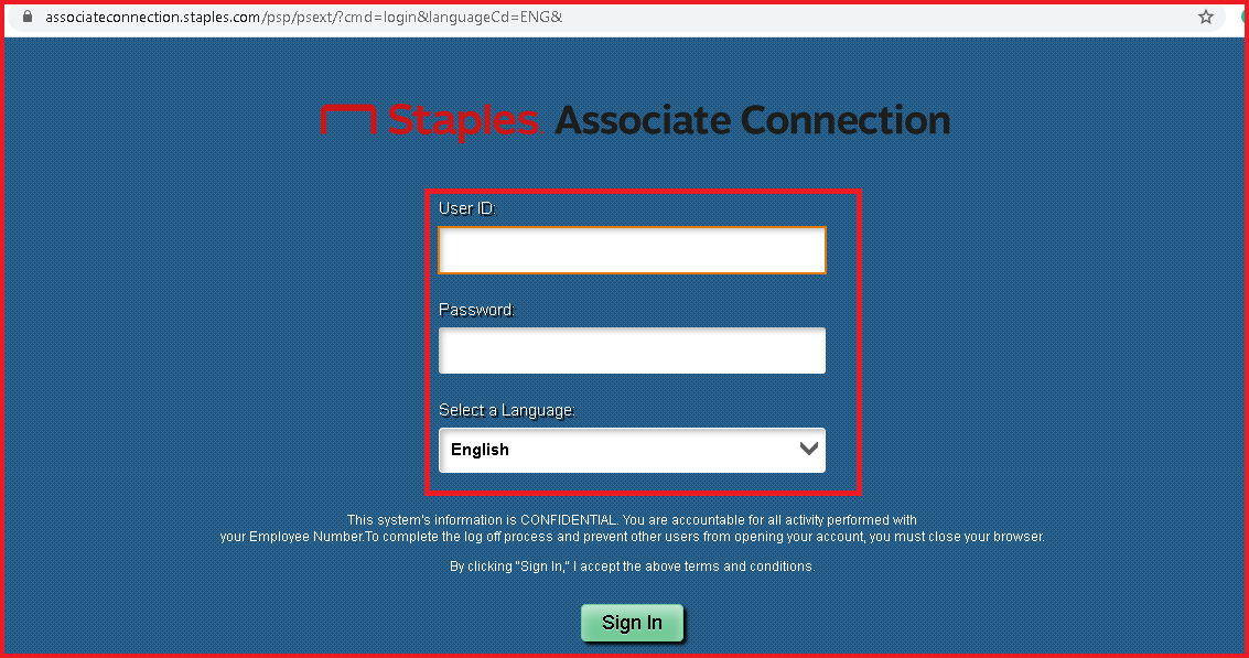 Staples Associate Connection Login Forgot Password At Staples Com