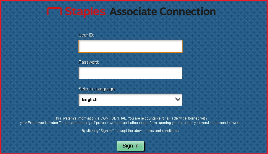 Staples Associate Connection Login Password at