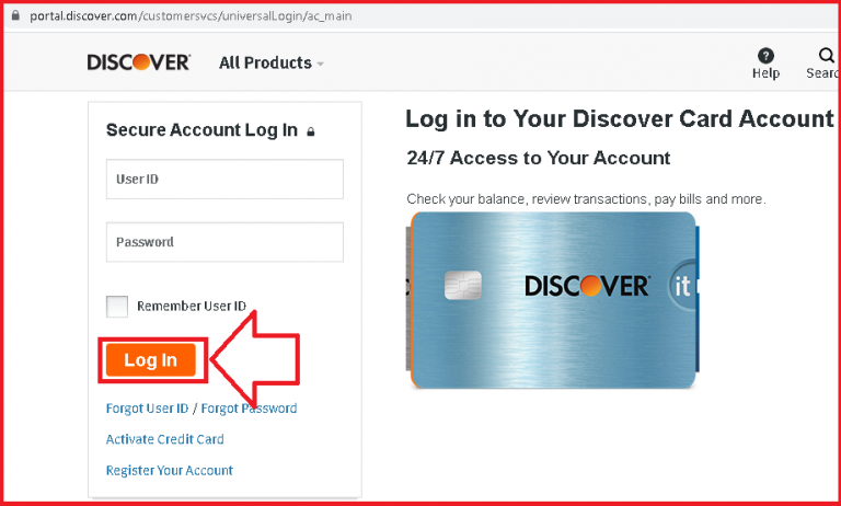 discovery card payment